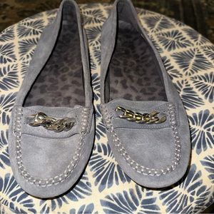 Vionic Mesa gray leather Loafer Moccasin Sz 11